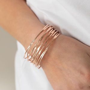 Rose gold cuff bracelet